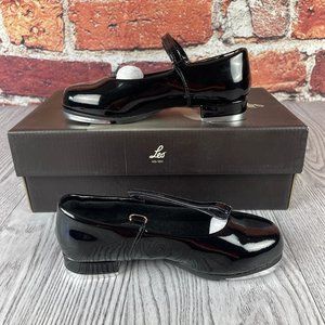 Leo girls Rhythm Tap Dance Shoe, Black, 9.5 Medium US Toddler